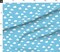 Clouds Soft Pastel Blue Illustration Pattern Nursery Sky Boy Custom Printed Fabric by Spoonflower Various Fabrics by the Yard or Fat Quarter